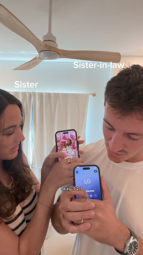 Instagram post by @samandmonica for Drink Love. Caption reads: A true sister 🤣 #trend @drink.love #BeLOVEpartner.