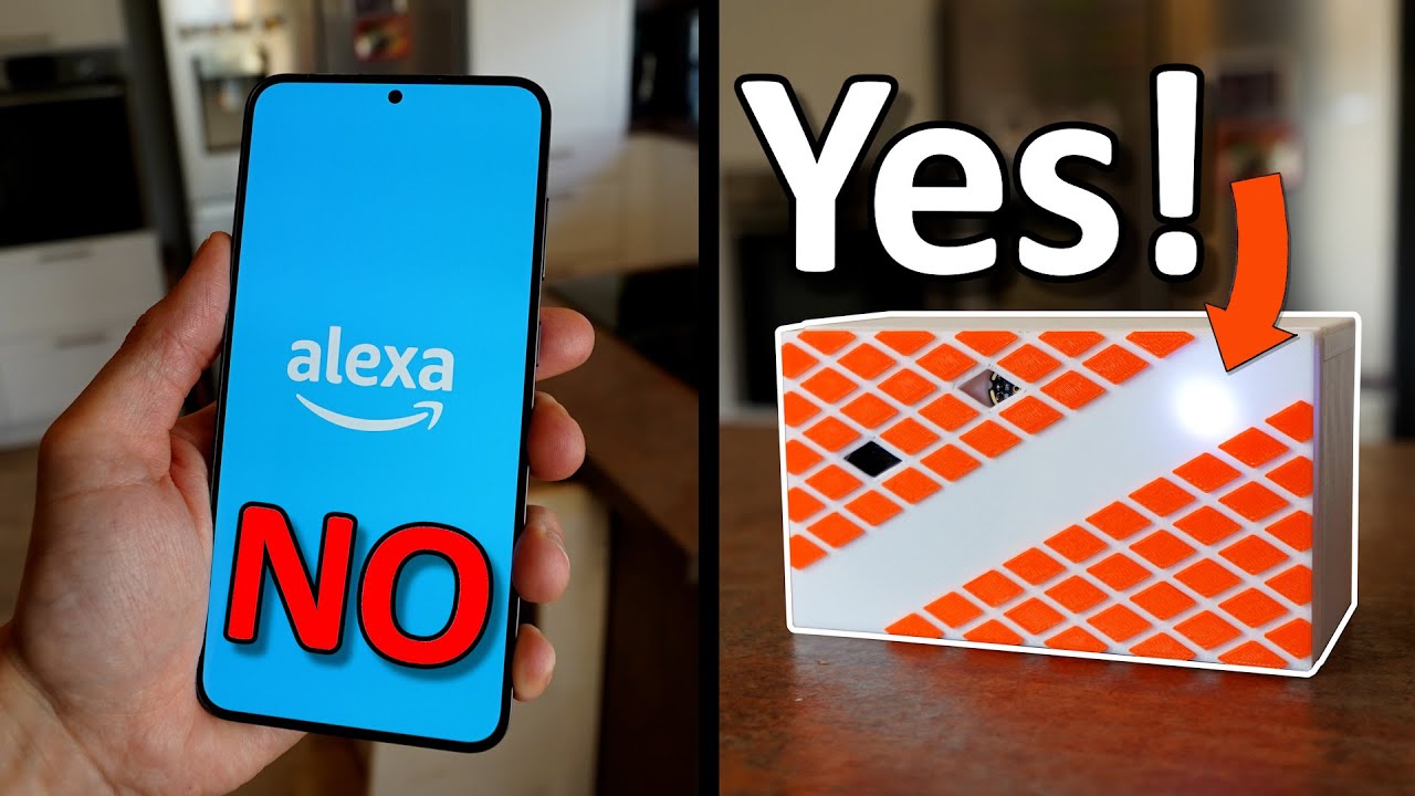 YouTube post by @greatscottlab for AliExpress. Caption reads: Forget Alexa! — This is MUCH Better?! (Command....