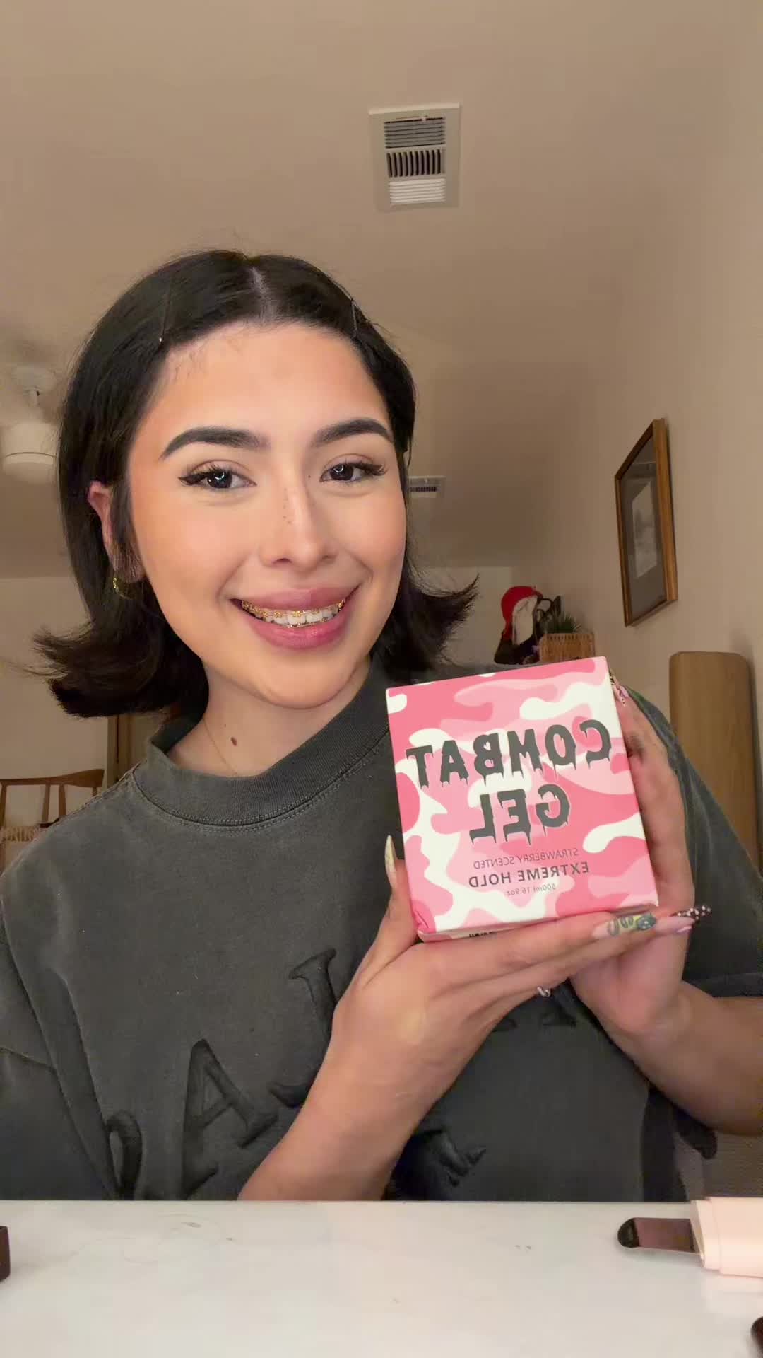 TikTok post by @valerierquintero for Combat Gel. Caption reads: @Combat Gel #combatgel.