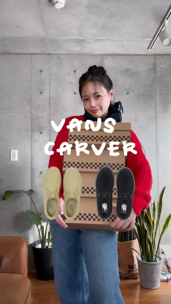 Instagram post by @yayoi131 for ABC-MART KIDS. Caption reads: VANS CARVER....
