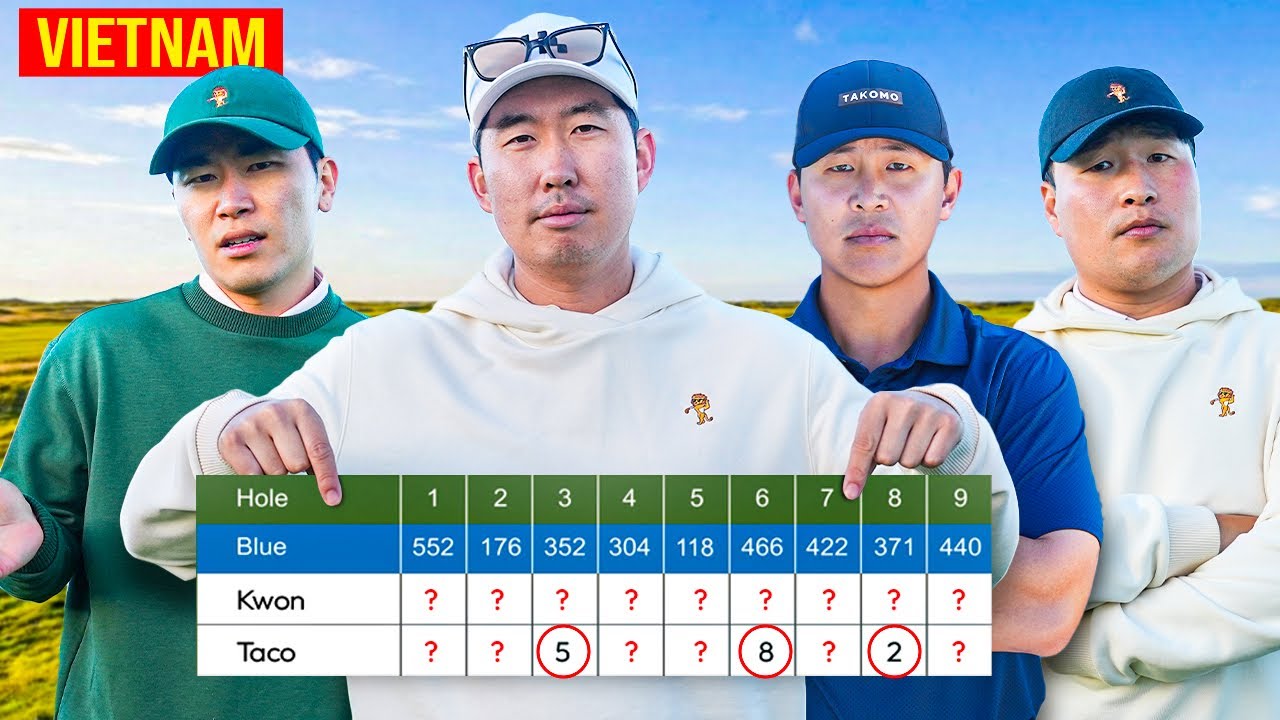 YouTube post by @SamHeungMin for Takomo Golf. Caption reads: The Most Curious Concept We've Ever Played.