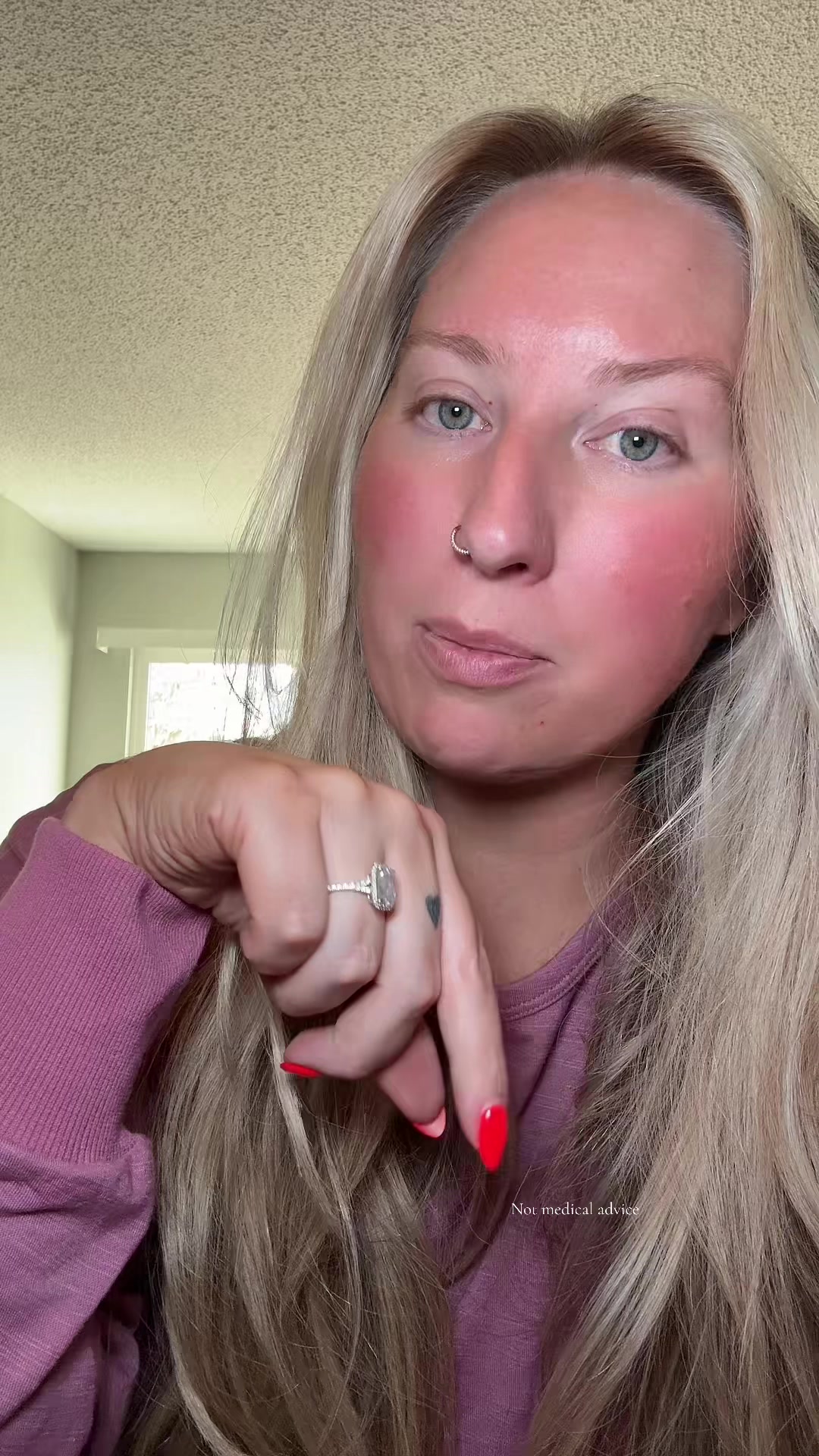 TikTok post by @holisticglpgirly for Nutricost. Caption reads: [...] a GLP?? #saffronbenefits #glp1journey....