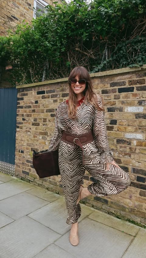 Instagram post by @emmalouiseconnolly for Monsoon. Caption reads: new @monsoon spring collection giving me all the....