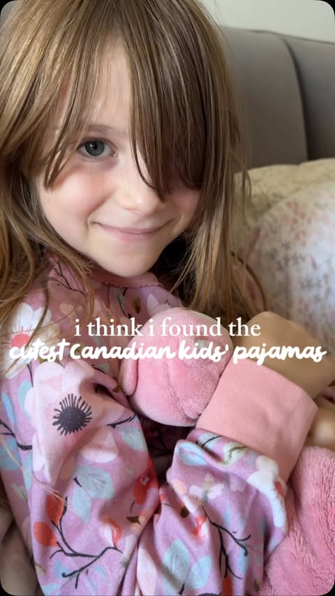 Instagram post by @paigerpalooza for Deux par Deux. Caption reads: [...] jammies, and they’re Canadian!....