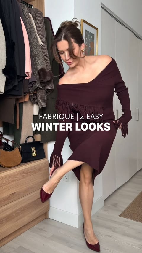 Instagram post by @_dresswithdani for Fabrique. Caption reads: These are my three fail safe “outfit genres” every....