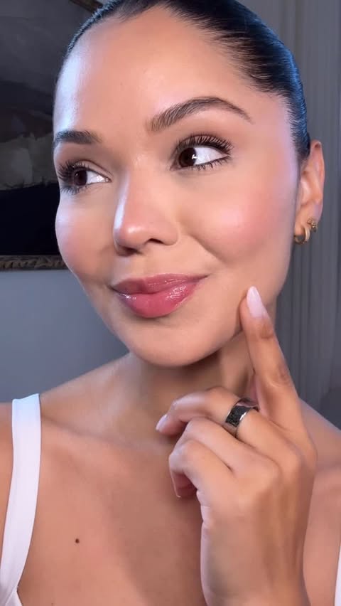 Instagram post by @dianasaldana for RoC Skincare. Caption reads: #Ad Fuller lips in 3 minutes 😳 sign me up! Been....