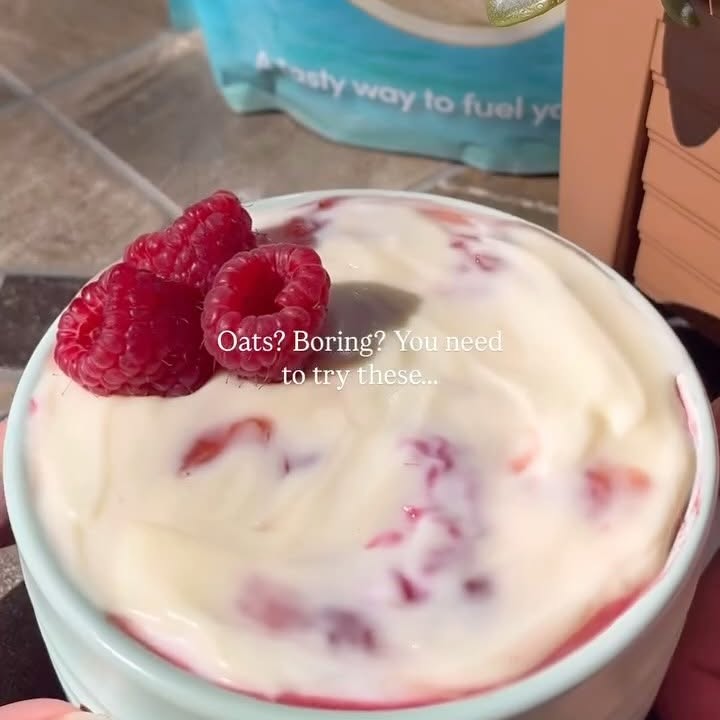 Instagram post by @healthyfoodtab for Protein World. Caption reads: 🥣✨ Quick, easy, and protein-packed! 💯 These....