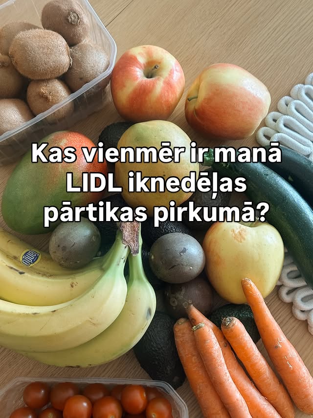 Instagram post by @divas.abeles for Lidl Latvija. Caption reads: Mana @lidllatvija standarts 😏✨ Bez kā Tu [...].
