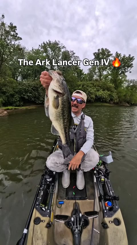 Instagram post by @hoosierstatefishing for ARK Rods. Caption reads: The 4th gen of Lancer Series rods for 2026. It....