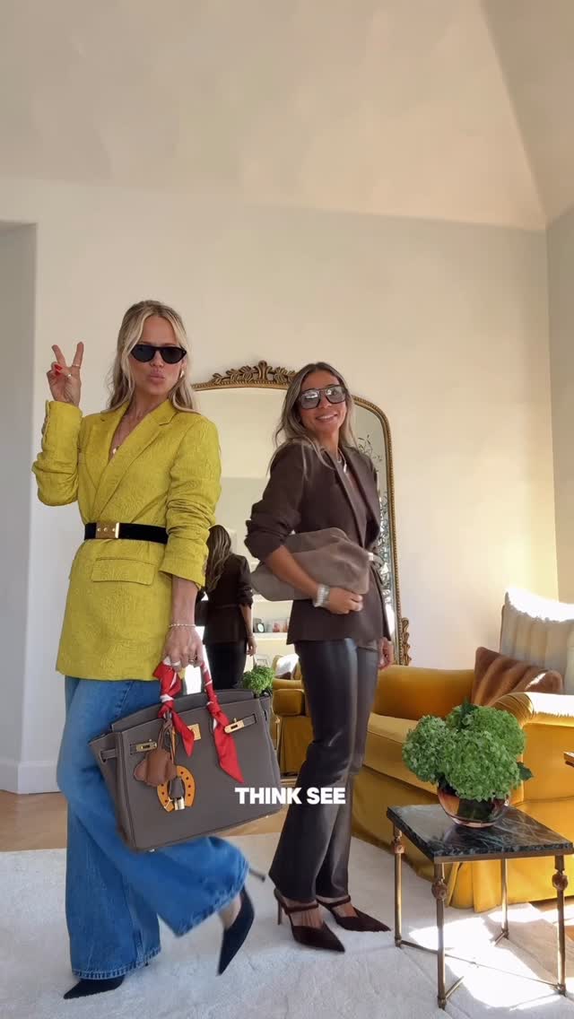 Instagram post by @artofstyle_mona for Melinda Maria. Caption reads: Save this for inspo 🤍 Comment “OUTFITS” & we’ll....