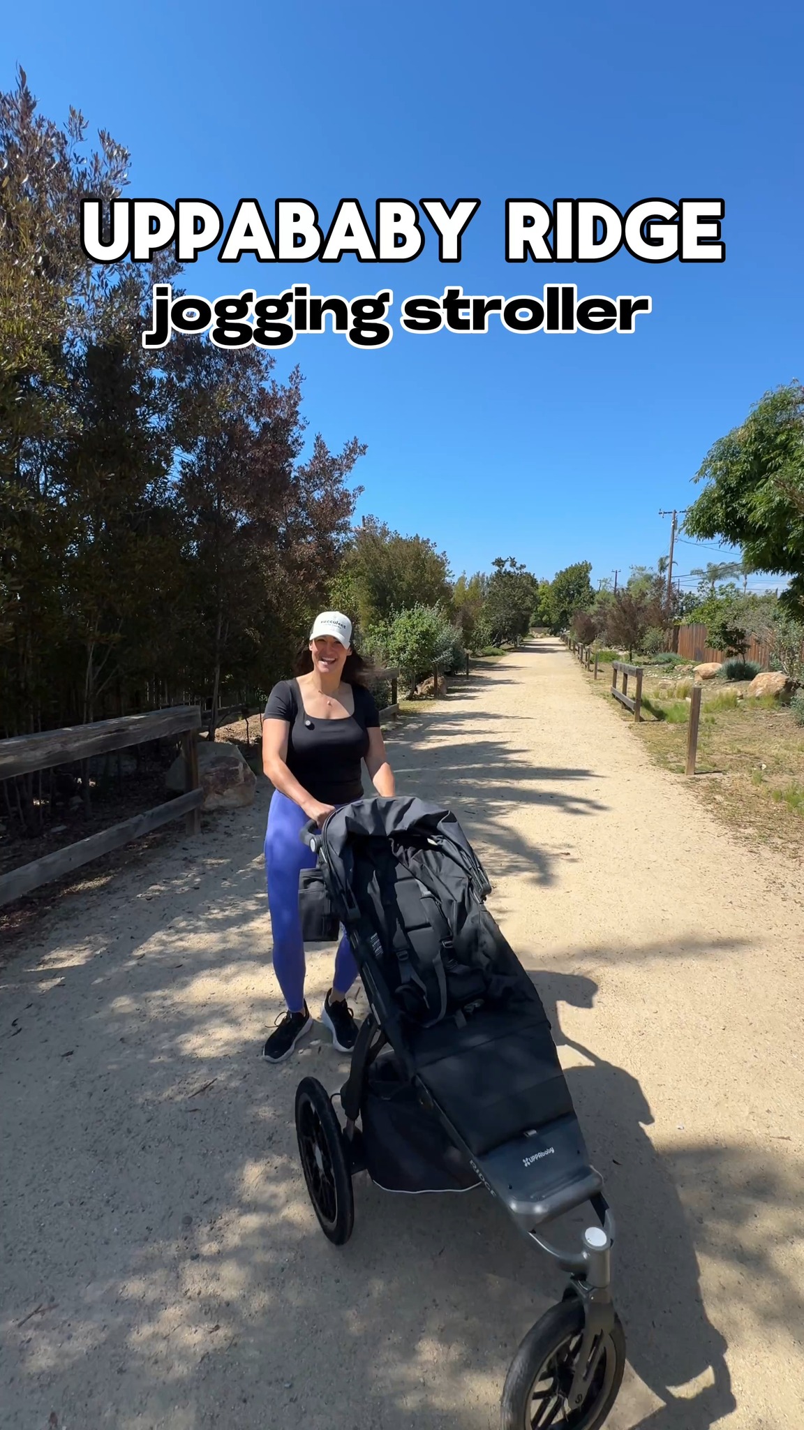 Instagram post by @mobile_mama_reviews for UPPAbaby. Caption reads: This @uppababy Ridge is perfect for tall parents....