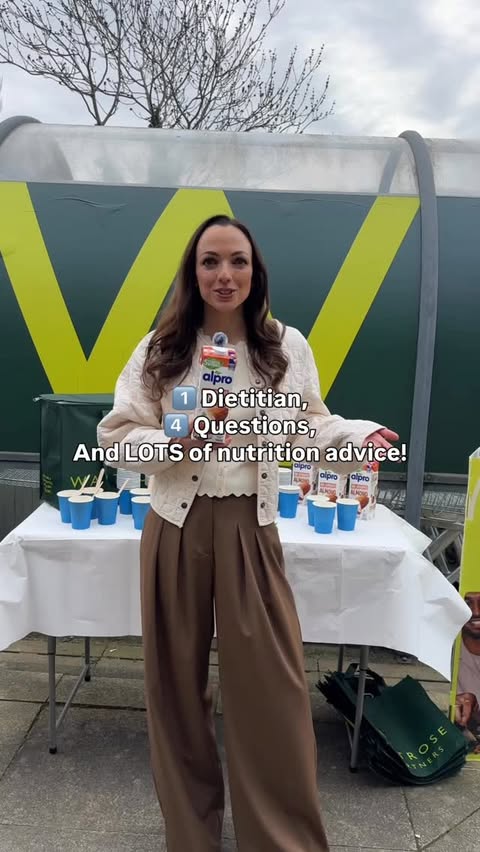 Instagram post by @nicsnutrition for Alpro. Caption reads: [...] look for ones with added nutrients: @alpro’s....