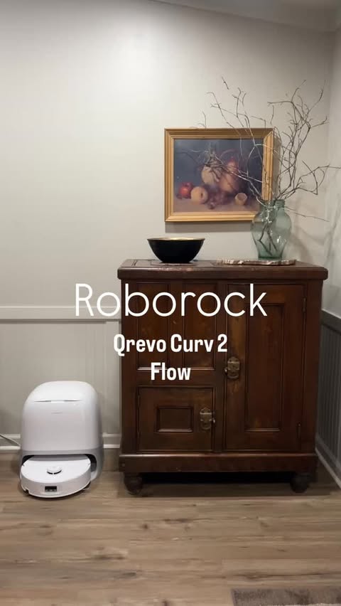 Instagram post by @lifeonbrushycreek for Roborock. Caption reads: [...] just got a luxury upgrade ✨ The @roborock....