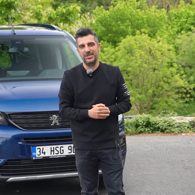 Instagram post by @dogankabak for Peugeot Türkiye. Caption reads: Herkese iyi Pazarlar arkadaşlar, yeni videomuz....