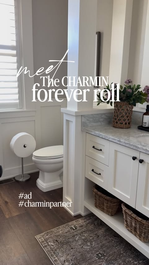 Instagram post by @houseofmurphy for Charmin. Caption reads: #AD #charminpartner As a mom of 3 boys, we go....