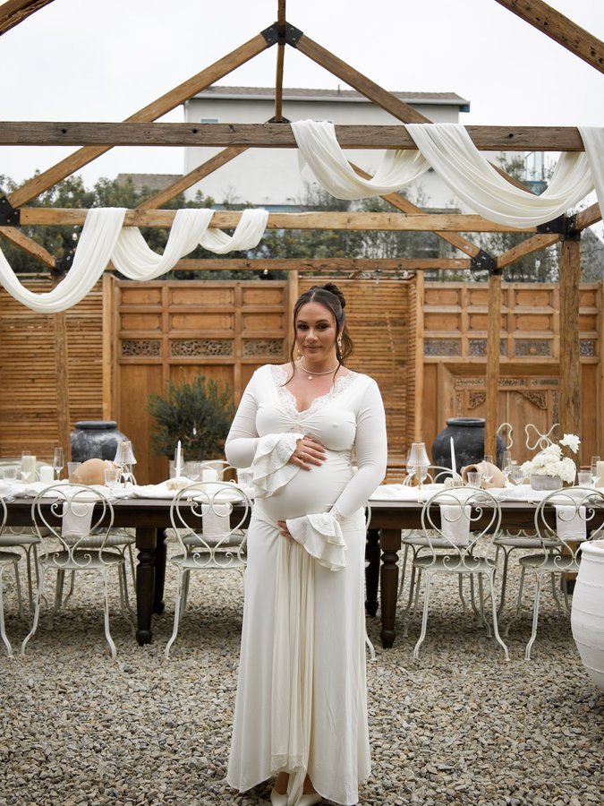 Instagram post by @allysa.larson for MegaFood. Caption reads: A LITTLE PEARL IS ON THE WAY 🤍

So excited to....