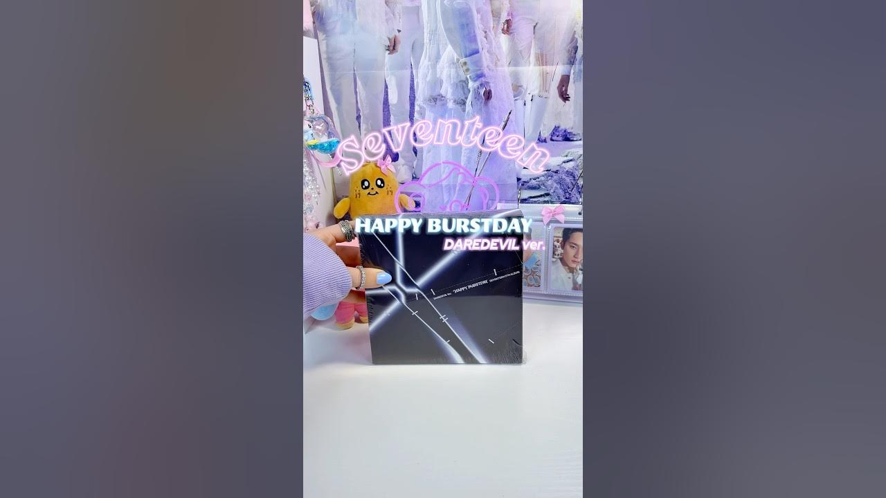 YouTube post by @KARACRAIG for COKODIVE. Caption reads: my pulls 😍 unboxing SEVENTEEN “Happy Burstday”....