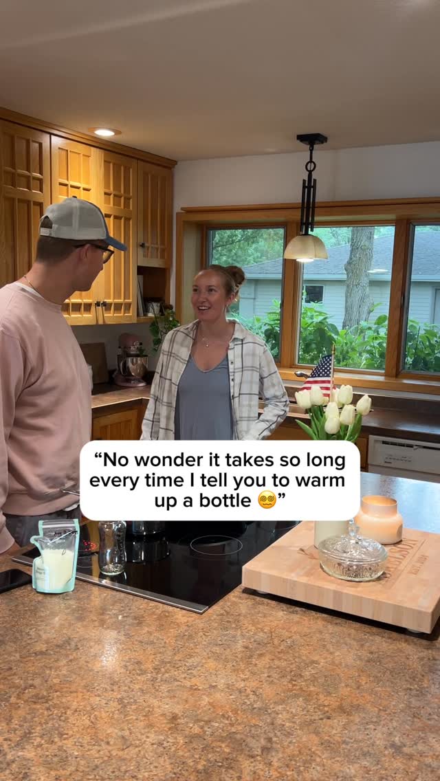 Instagram post by @askelson for GROWNSY. Caption reads: [...] your bottle warmer!😅🍼 ours is from Grownsy....