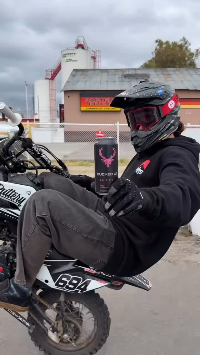 Instagram post by @buttery_films for Bucked Up. Caption reads: Bucked Up Energy. For those who want to push....