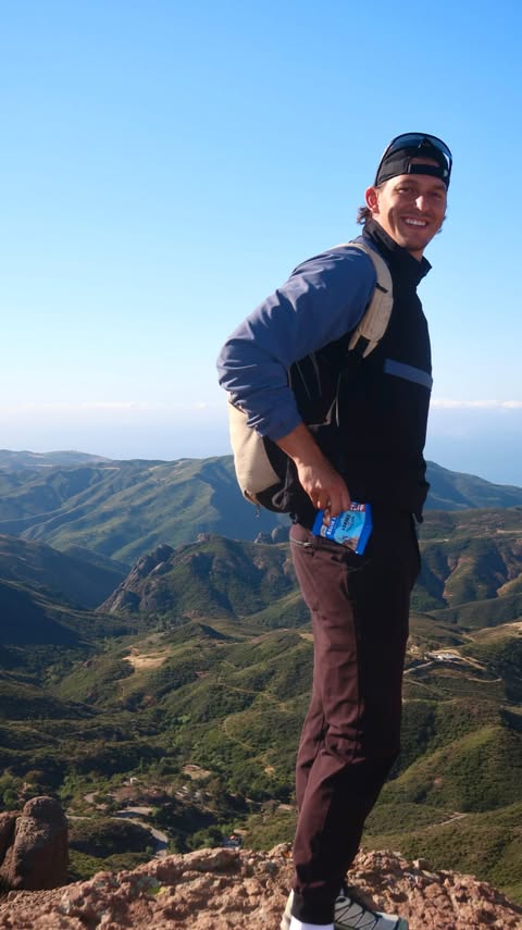 Instagram post by @tannercourtad for CLIF BAR. Caption reads: [...] hike made it all worth it. Shoutout to....
