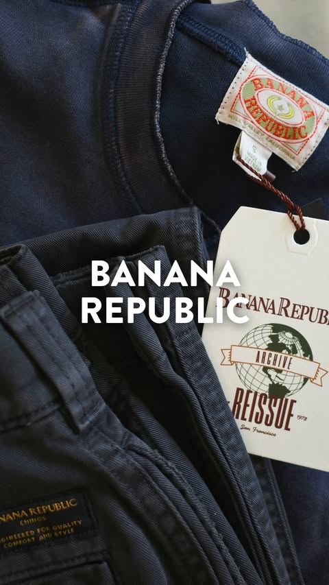 Instagram post by @jeffyamazaki for Banana Republic. Caption reads: [...] in a few more breezy fits with....