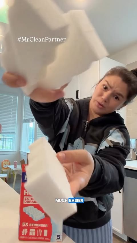 Instagram post by @sergeeva_ugc for Mr. Clean. Caption reads: #ad @mrclean No exaggeration, I’ve been using....