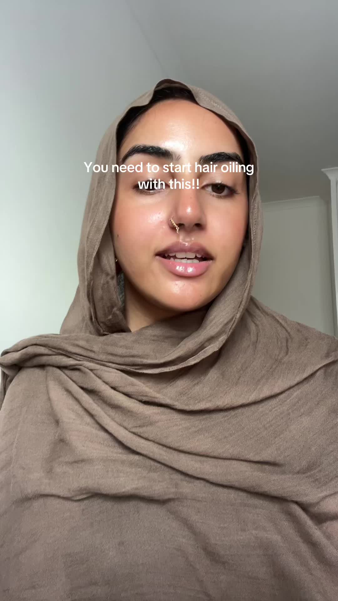TikTok post by @ugcdiaries for Delhicious Body. Caption reads: Hijabis it’s time to actually take care of our....