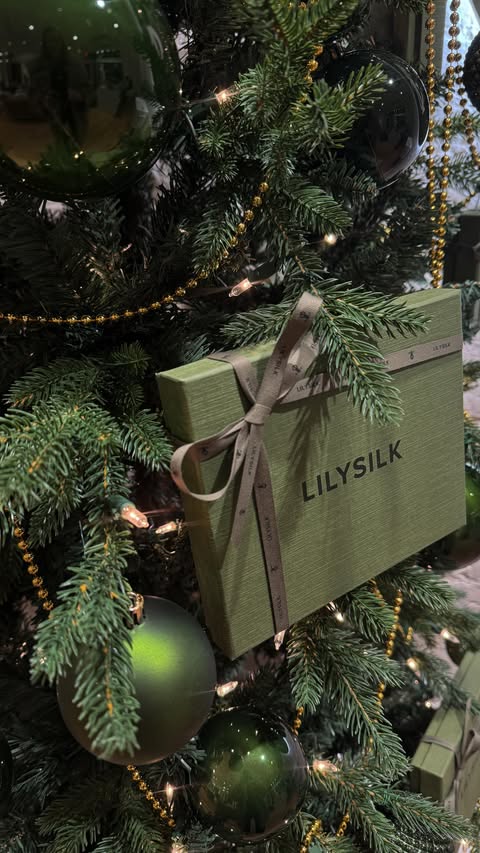 Instagram post by @ceairagrey for LilySilk. Caption reads: Come shop with me as I explore LilySilk’s winter....