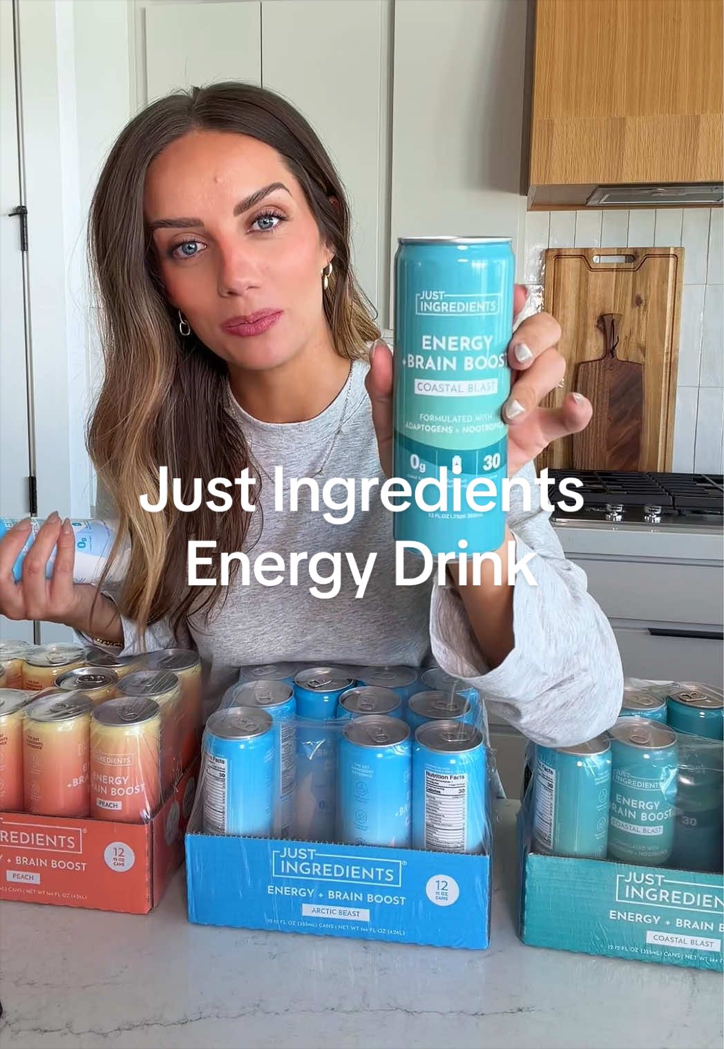 TikTok post by @alliequist for Just Ingredients. Caption reads: [...] lineup keeps getting better 👏🏼....