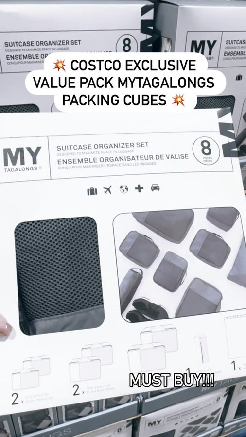 Instagram post by @costco.so.obsessed for MYTAGALONGS. Caption reads: Exclusive Costco bundle – MYTAGALONGS Set of 8....