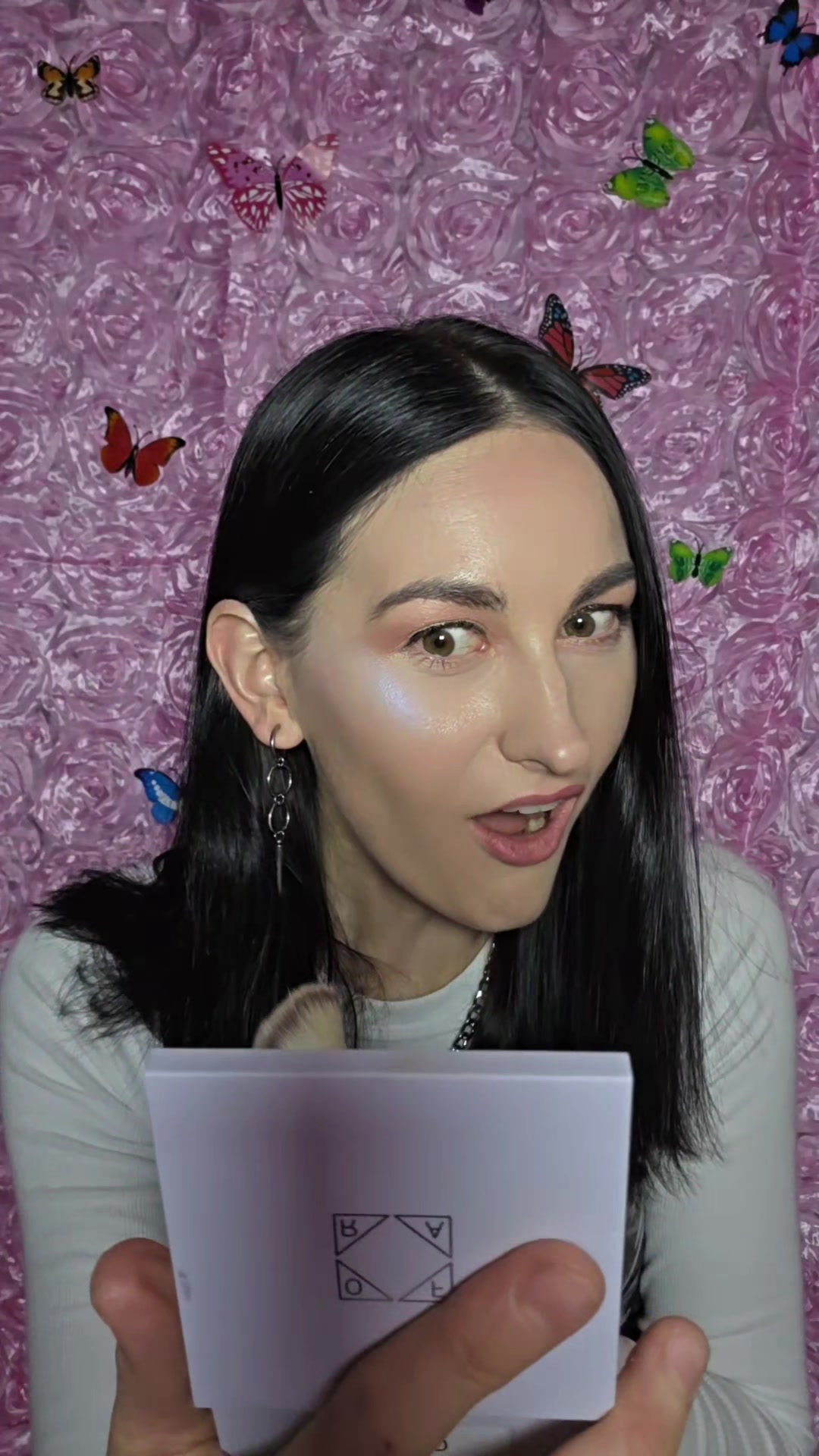 TikTok post by @alyssabethsullivan for OFRA Cosmetics. Caption reads: I was not expecting this stuff to be as incredibly....