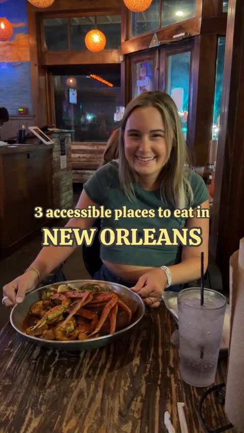 Instagram post by @amandasteijlen for Visit New Orleans. Caption reads: [...] HAVE TO try these places to eat in....