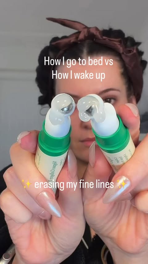 Instagram post by @leanne_page_ for Axis-y. Caption reads: [...] I wake up 👀 erasing my fine lines with....