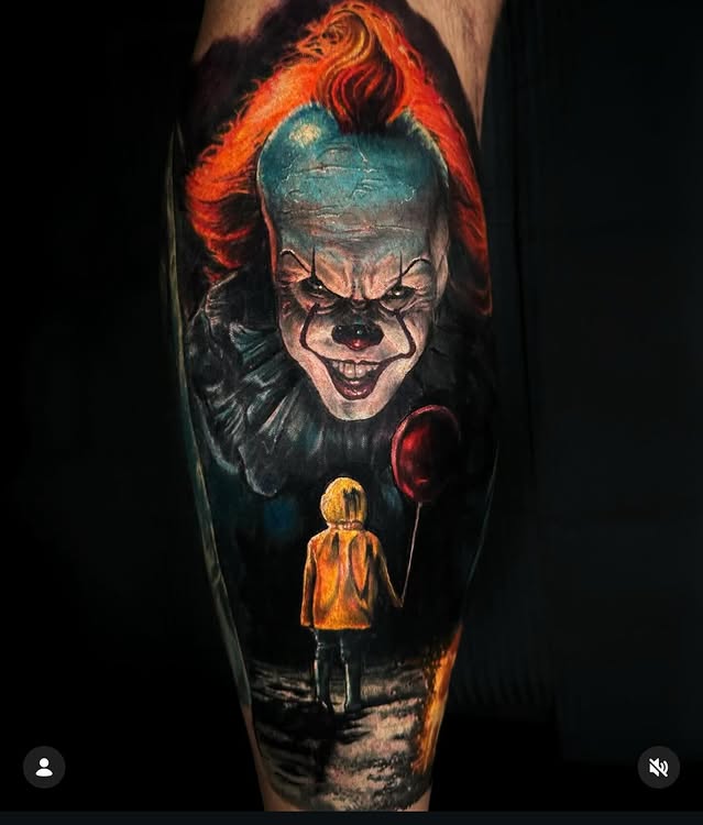 Instagram post by @paul_la_vey_tattoo for Eternal Ink. Caption reads: Who’s enjoying welcome to Derry!? Episode 7 was....