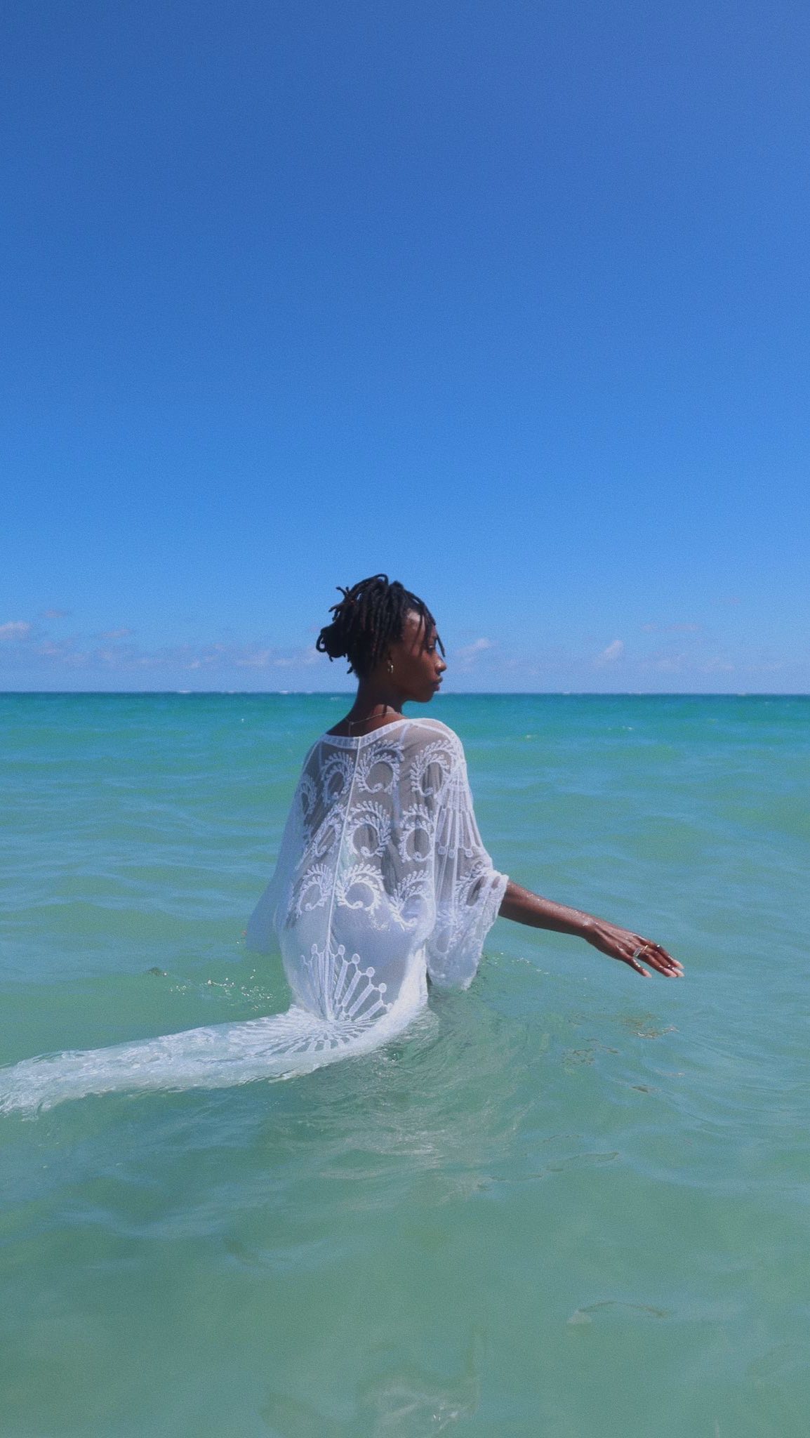 Instagram post by @leariellesimone for Discover Puerto Rico. Caption reads: puerto rico reminded me that calm doesn’t have to....