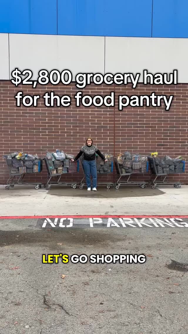 Instagram post by @itsme.katevee for Fetch. Caption reads: [...] pantry priority list of foods in mind and....