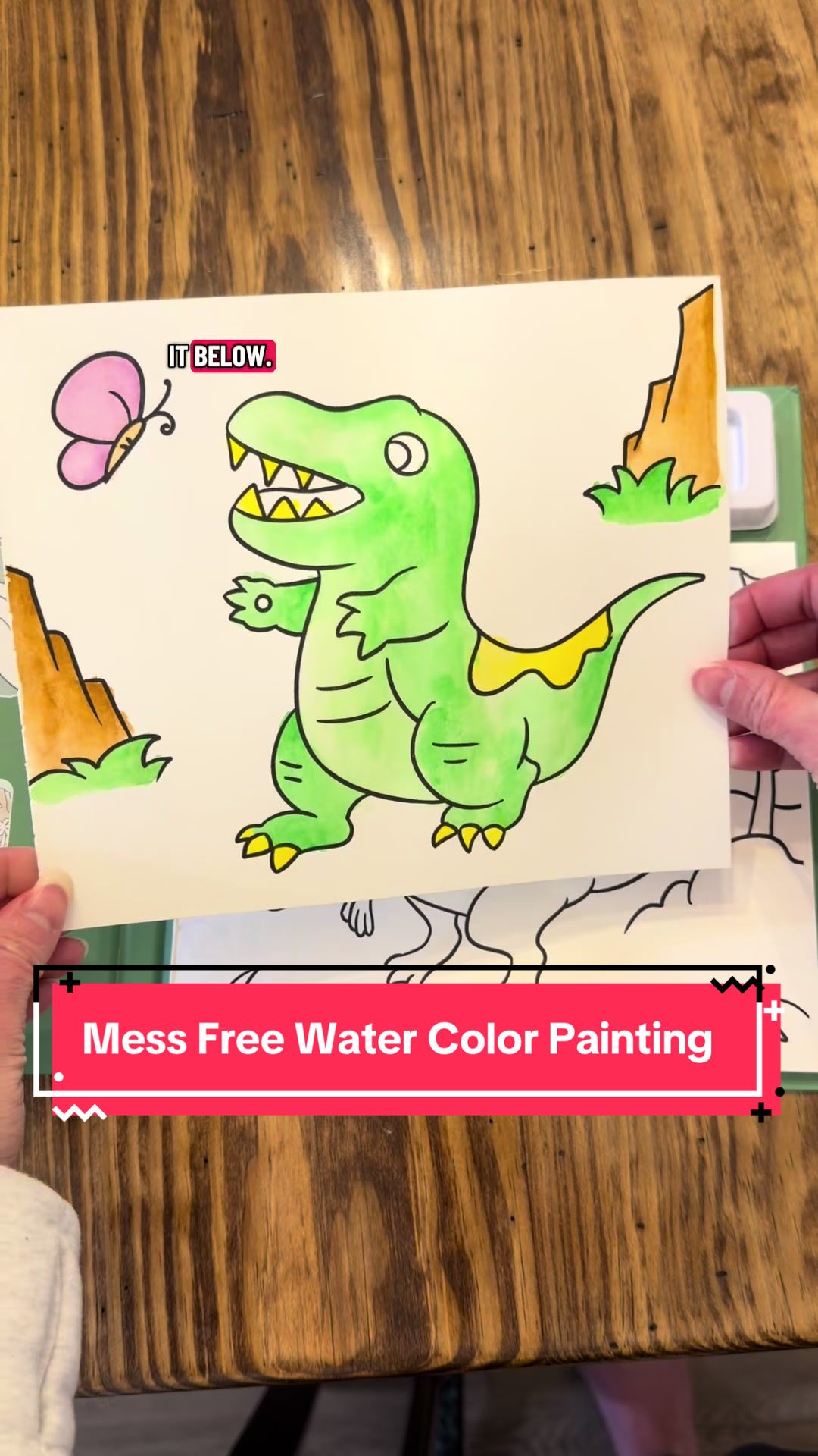 TikTok post by @rachie_b_04 for JoyCat. Caption reads: [...] #watercolorpainting #momsoftiktok @Joycat....