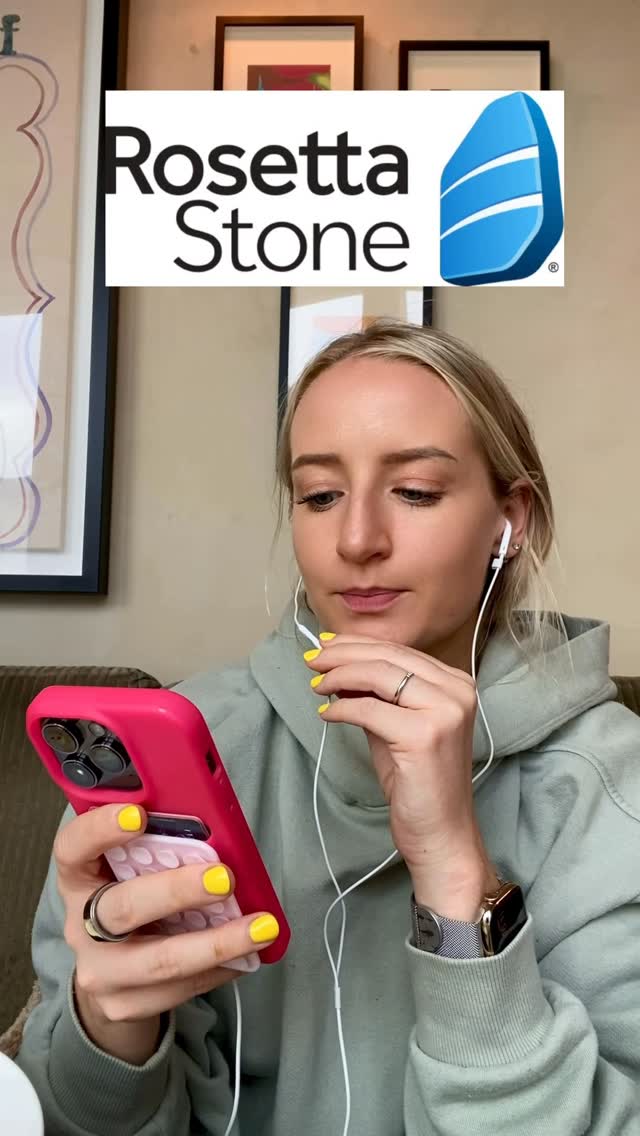 Instagram post by @anastasiakoss for Rosetta Stone. Caption reads: This is Rosetta Stone’s BEST deal of the year.....