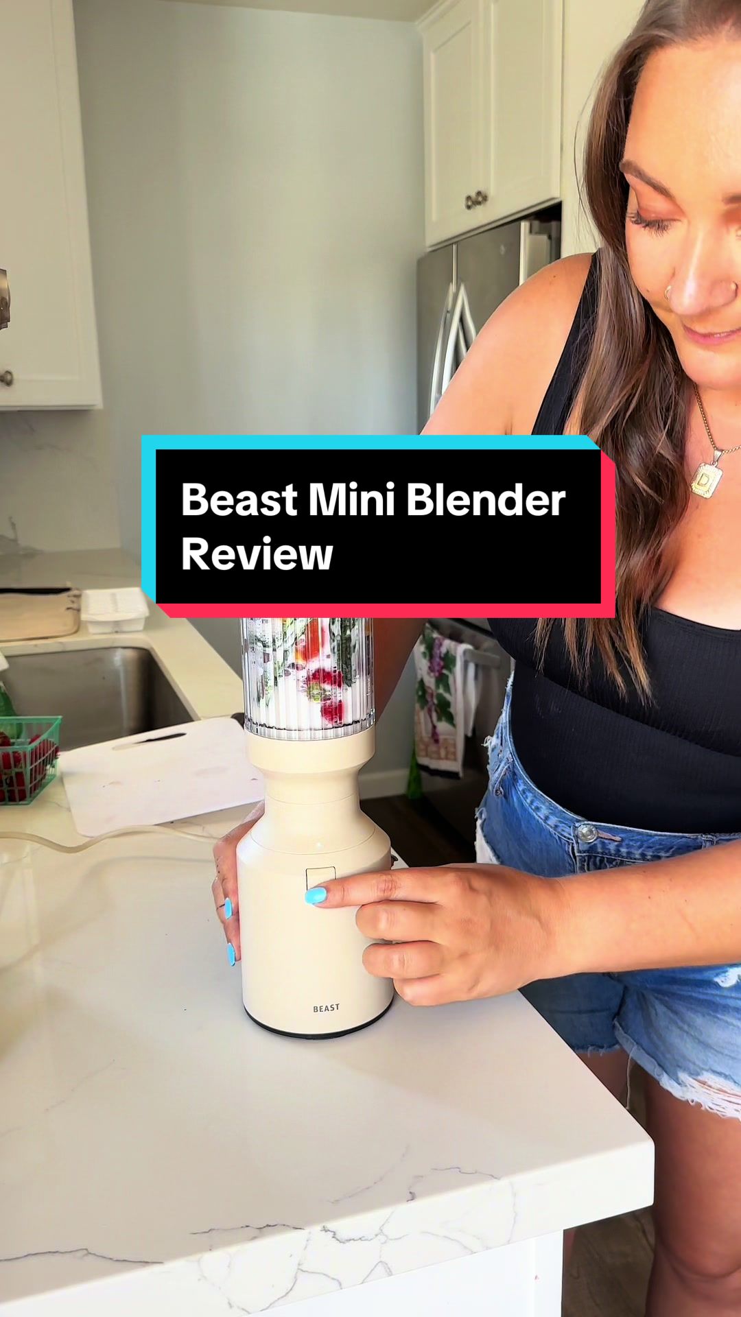 TikTok post by @danielles_eats for Beast Health. Caption reads: Showing you all the parts if my new @Beast Health....
