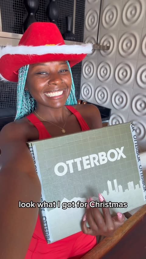 Instagram post by @blackgirlblueworld for OtterBox. Caption reads: I’ve had an @otterbox since my very first @apple....