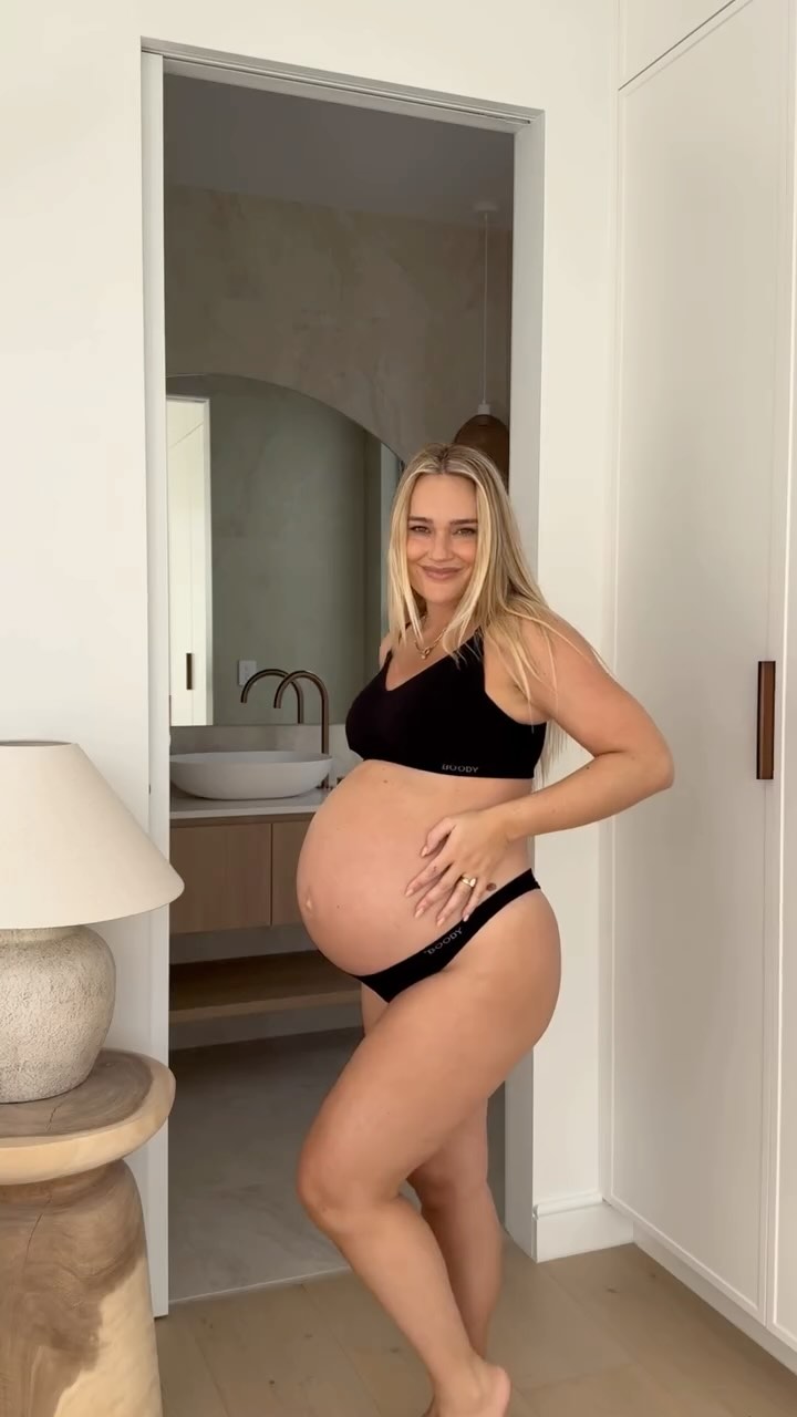 Instagram post by @georgiestevenson for Boody. Caption reads: Try on @boody essentials range with me… including....