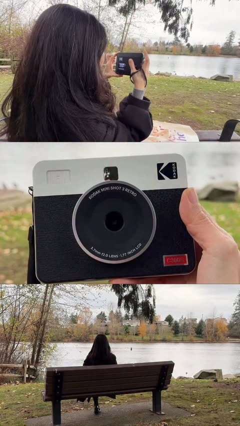 Instagram post by @reviewinh1.3.6.9 for Kodak Photo Printer. Caption reads: 📸✨ Black Friday + Cyber Monday = the perfect time....