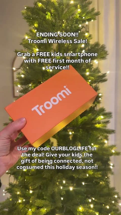 Instagram post by an influencer for Troomi Wireless. Caption reads: [...] OURBLOGLIFE at checkout! Troomi Wireless....