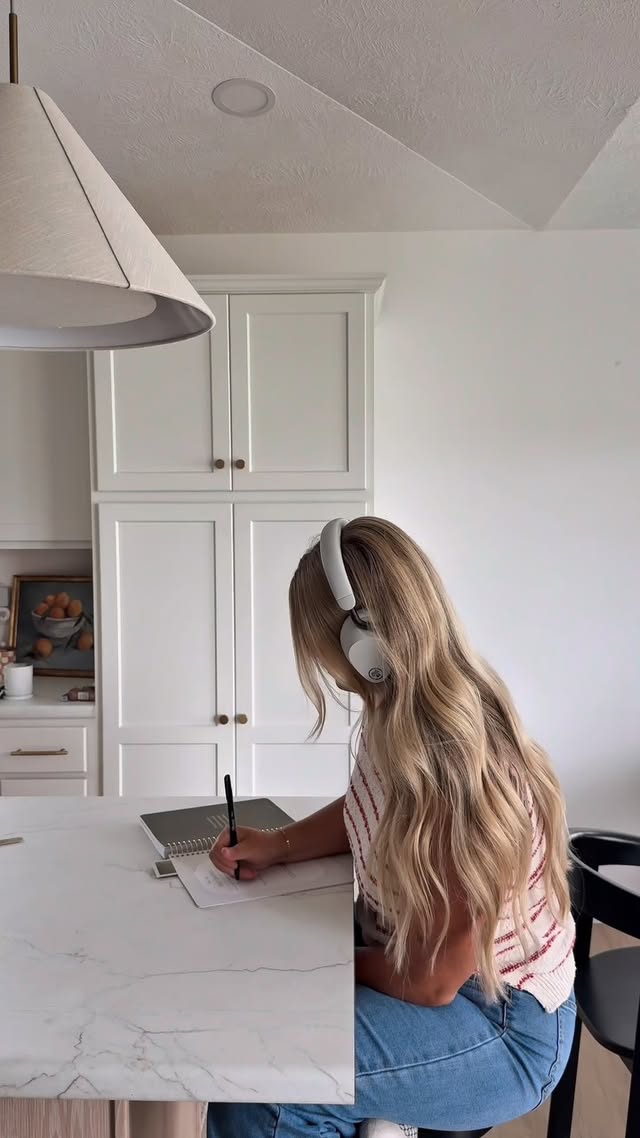 Instagram post by @thegirls.veld for JLab. Caption reads: Resetting my routine with the JLab Epic LUX Lab....
