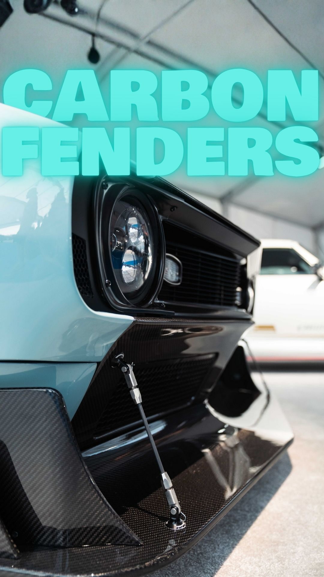 Instagram post by @autometaldirect for Holley. Caption reads: Exposed carbon fiber or paint?? 🤔 Now that the....