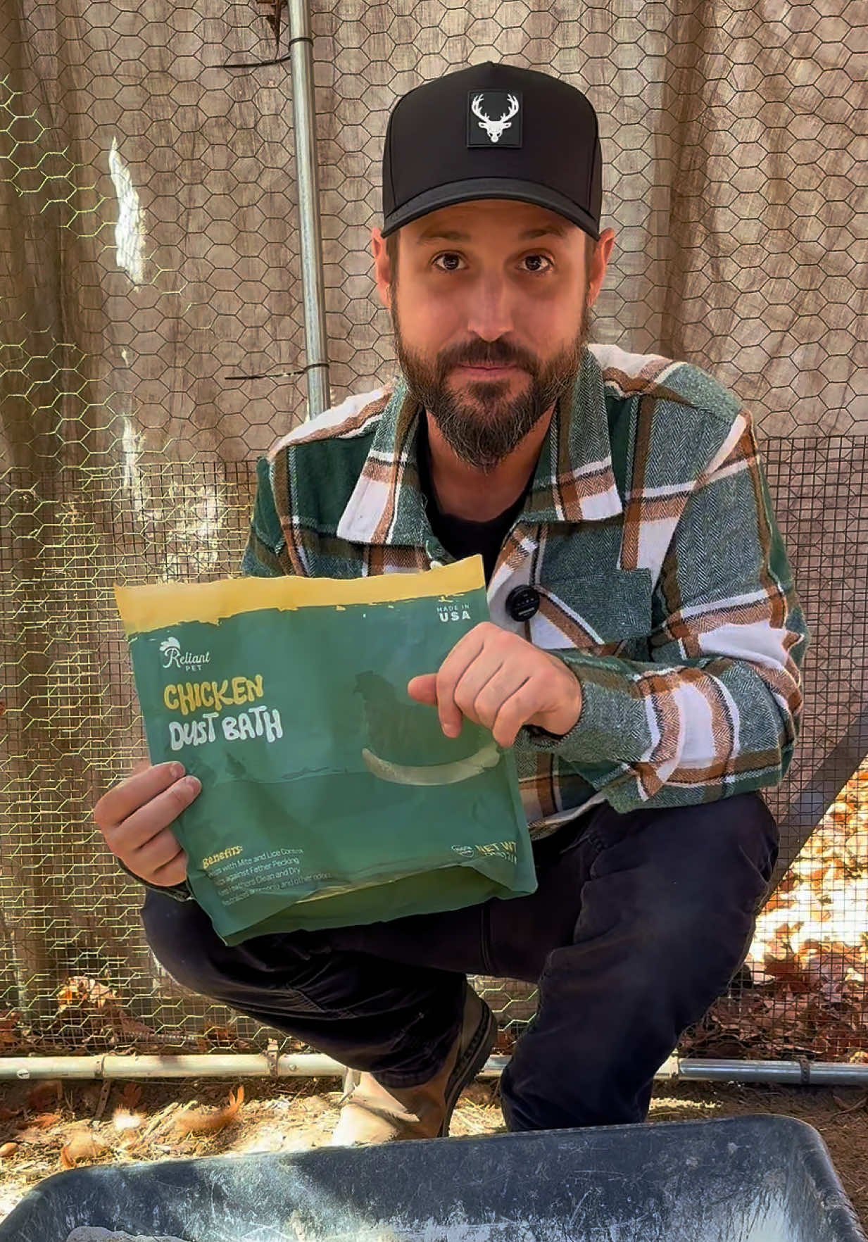 TikTok post by @astringofhope for Reliant Pet. Caption reads: [...] free with this amazing dust bath from....