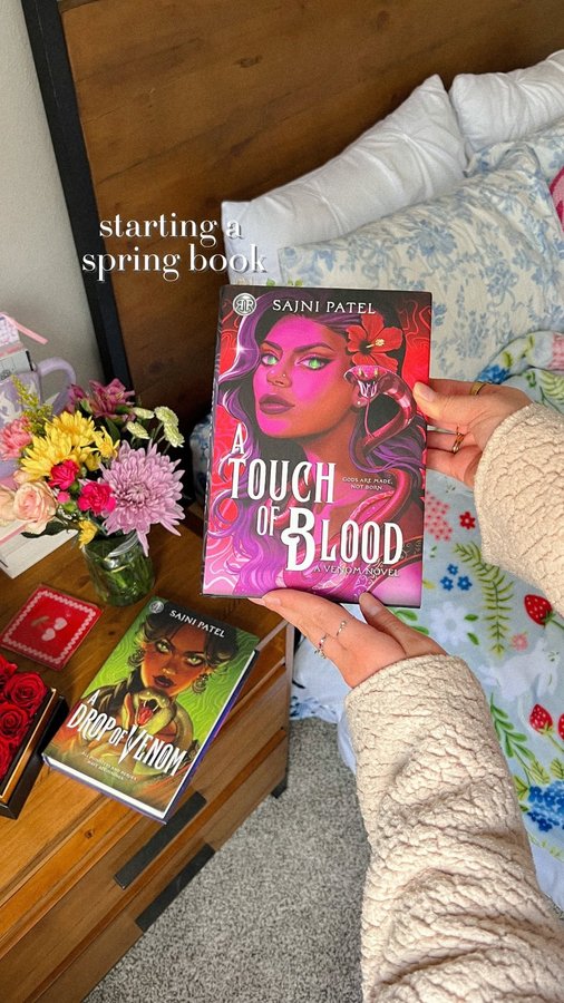 Instagram post by @susancarolynn for Read Riordan. Caption reads: Let’s start a new spring read 🌸📖💞 For all of my....