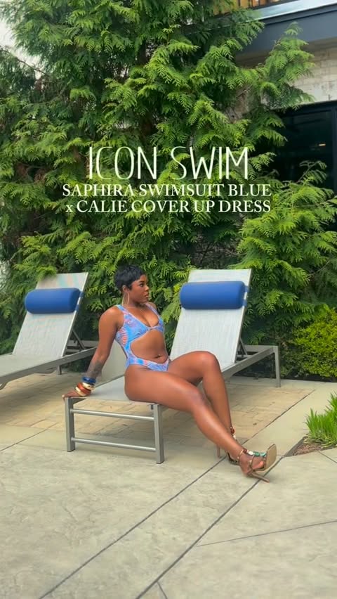 Instagram post by @esteriayaba for Icon Swim. Caption reads: [...] around the corner! My friends over at....