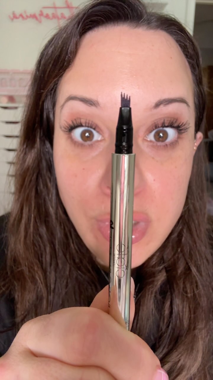 Instagram post by @beautykillsmua for Ciaté London. Caption reads: The easiest brow pen I’ve ever used. #eyebrowpen....