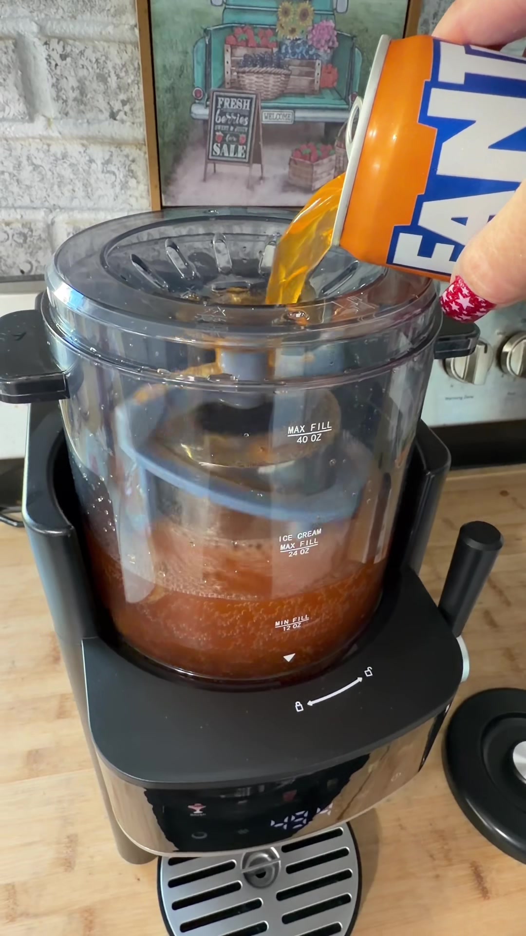 TikTok post by @stephanie_c711 for Soday. Caption reads: [...] Keeps drinks frozen for up to 12 hours....
